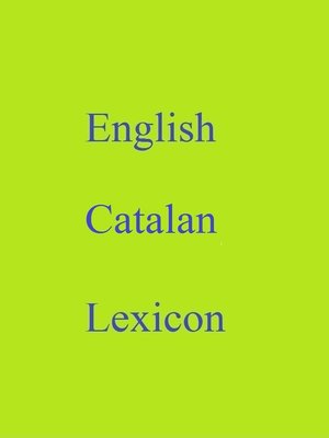 cover image of English Catalan Lexicon